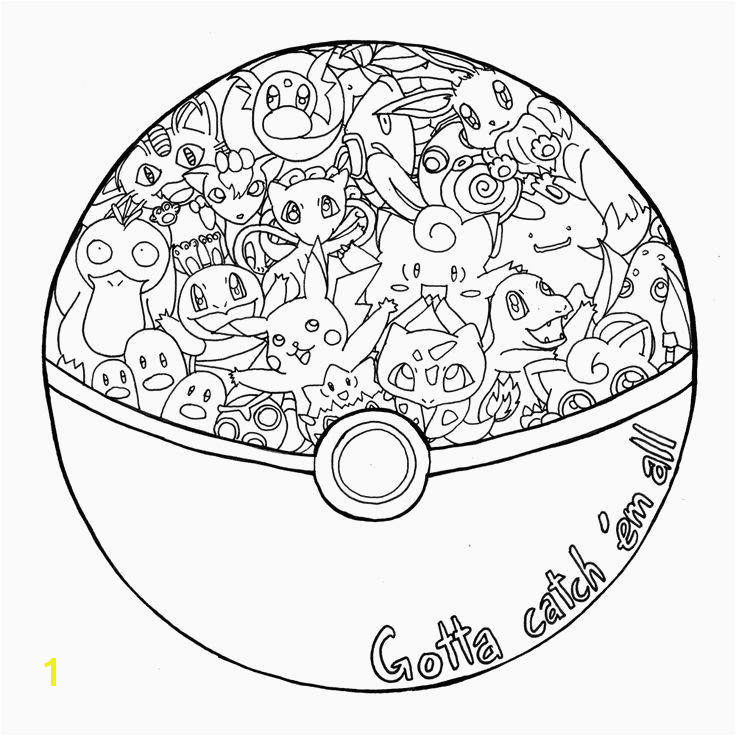 Pokemon Ball Coloring Page