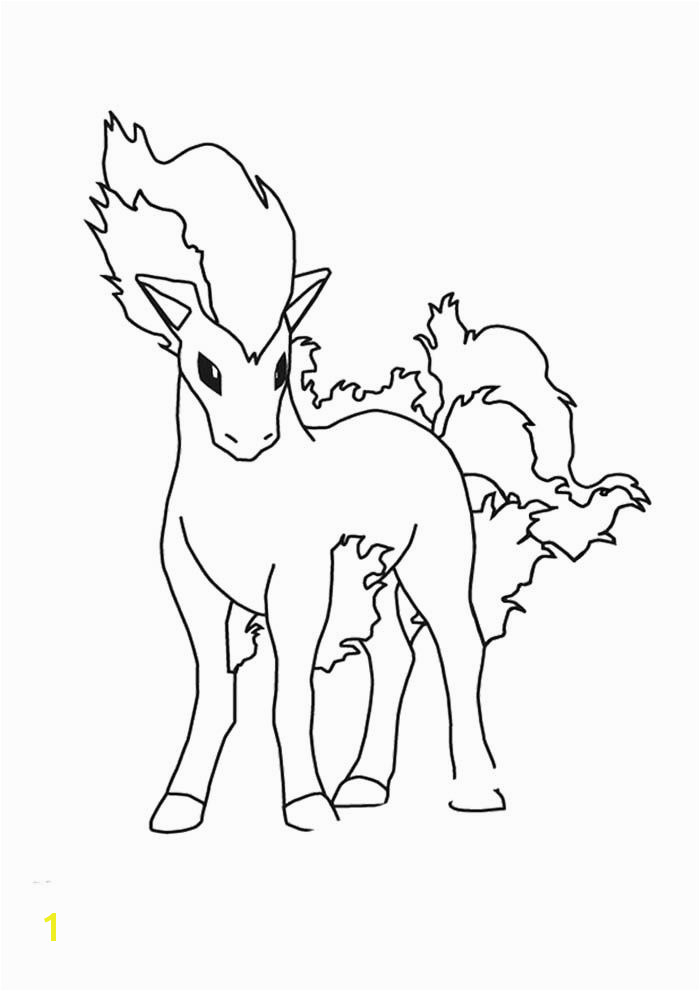 Ponyta Pokemon Coloring Page