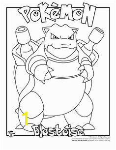 Blastoise Coloring Page