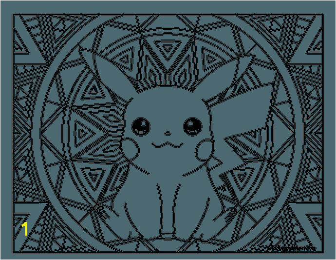 Adult Pokemon Coloring Page Pikachu