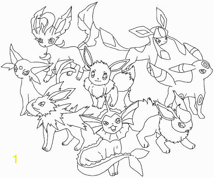 Pokemon Printable Coloring Pages Eevee Pokemon Coloring Pages Eevee Evolutions Glaceon