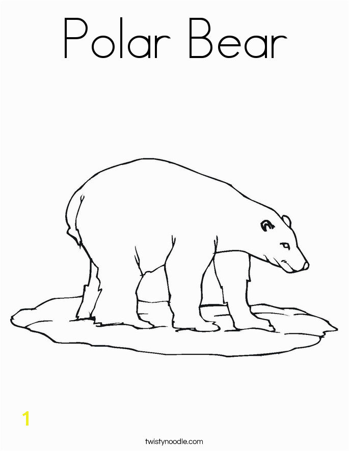 Polar Bear Coloring Page Coloring Pages Polar Bears Amazing Baby Polar Bear Drawing at