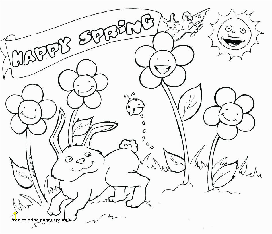 Free Coloring Pages Spring Pre K Spring Scene Coloring Sheets Printable Preschool Coloring