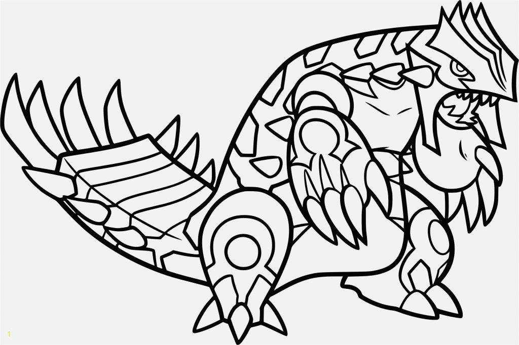 Primal Groudon Coloring Page Verschiedene Bilder Färben Pokemon