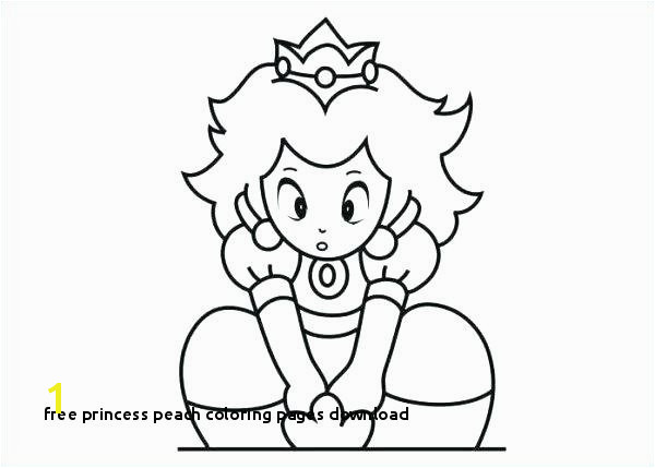 Free Princess Peach Coloring Pages Download Princess Peach Coloring Pages Line Baby Kart O D Colouring