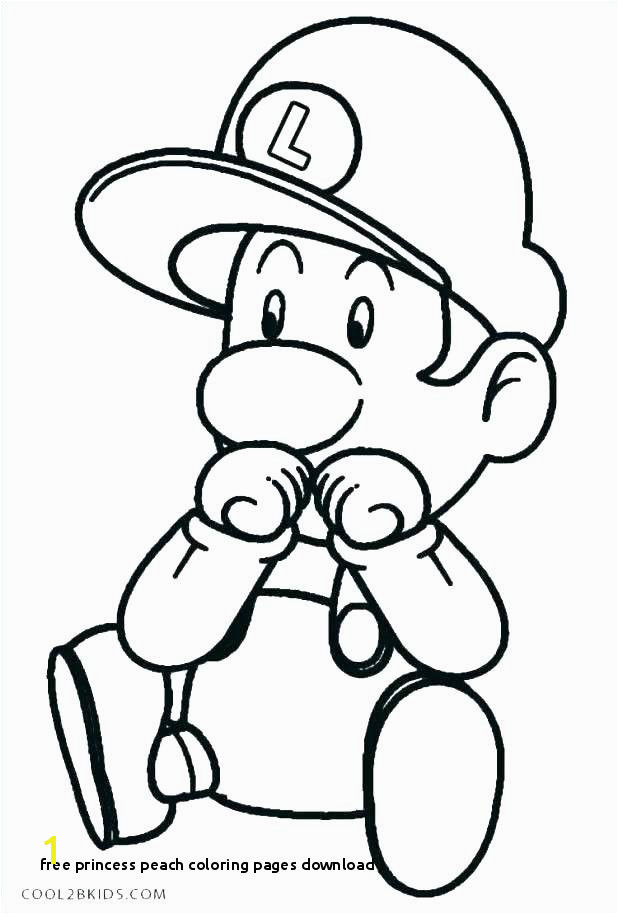 Free Princess Peach Coloring Pages Download Princess Peach Coloring Pages Line Baby Kart O D Colouring