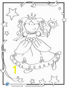 Pretty princess coloring page