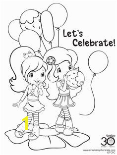 12 Strawberry Shortcake Birthday Party Printable Coloring Pages