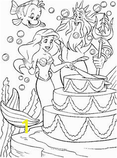 Birthday Princess Ariel Coloring Pages Disney Coloring Pages KidsDrawing – Free Coloring Pages line