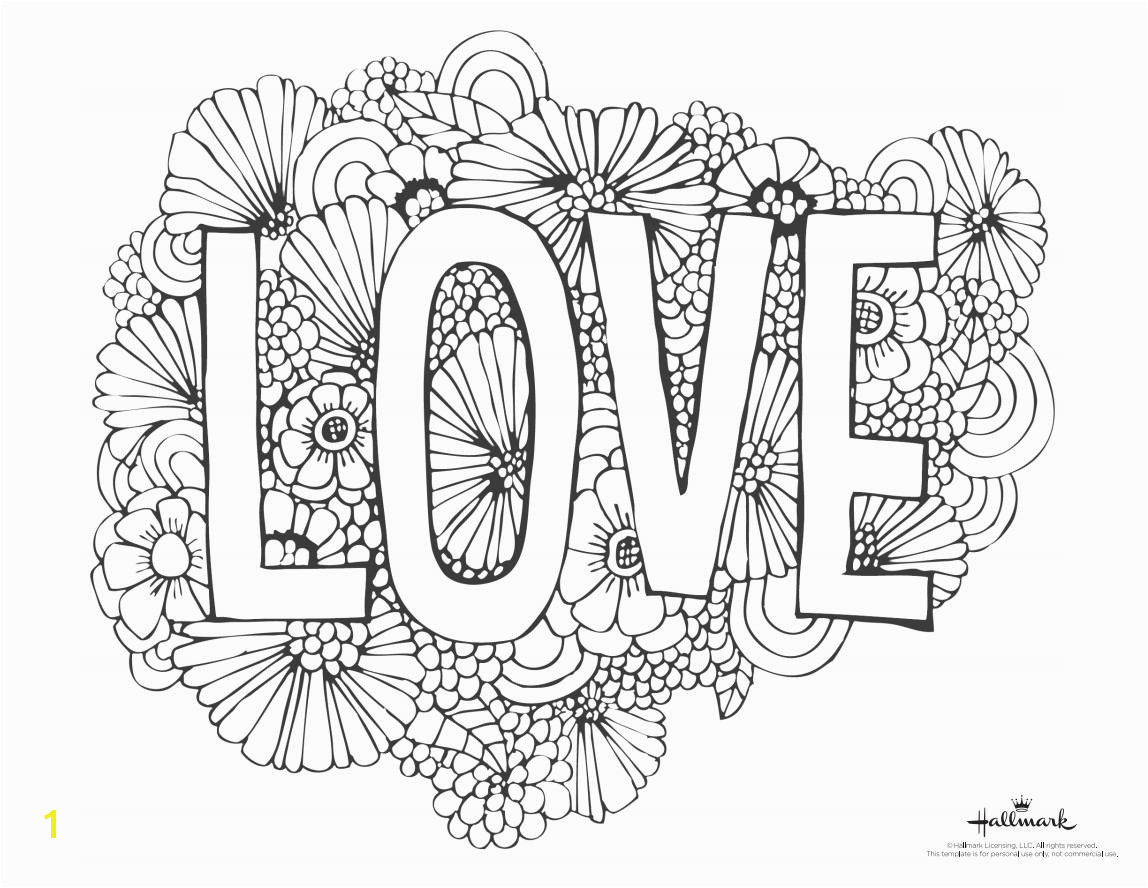 A Valentine s Day coloring page with the word "Love" and