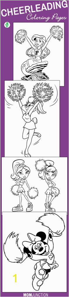 25 Beautiful Free Printable Cheerleading Coloring Pages line