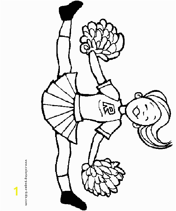Printable Cheerleading Coloring Pages Clip Art Cheerleader Free Printable