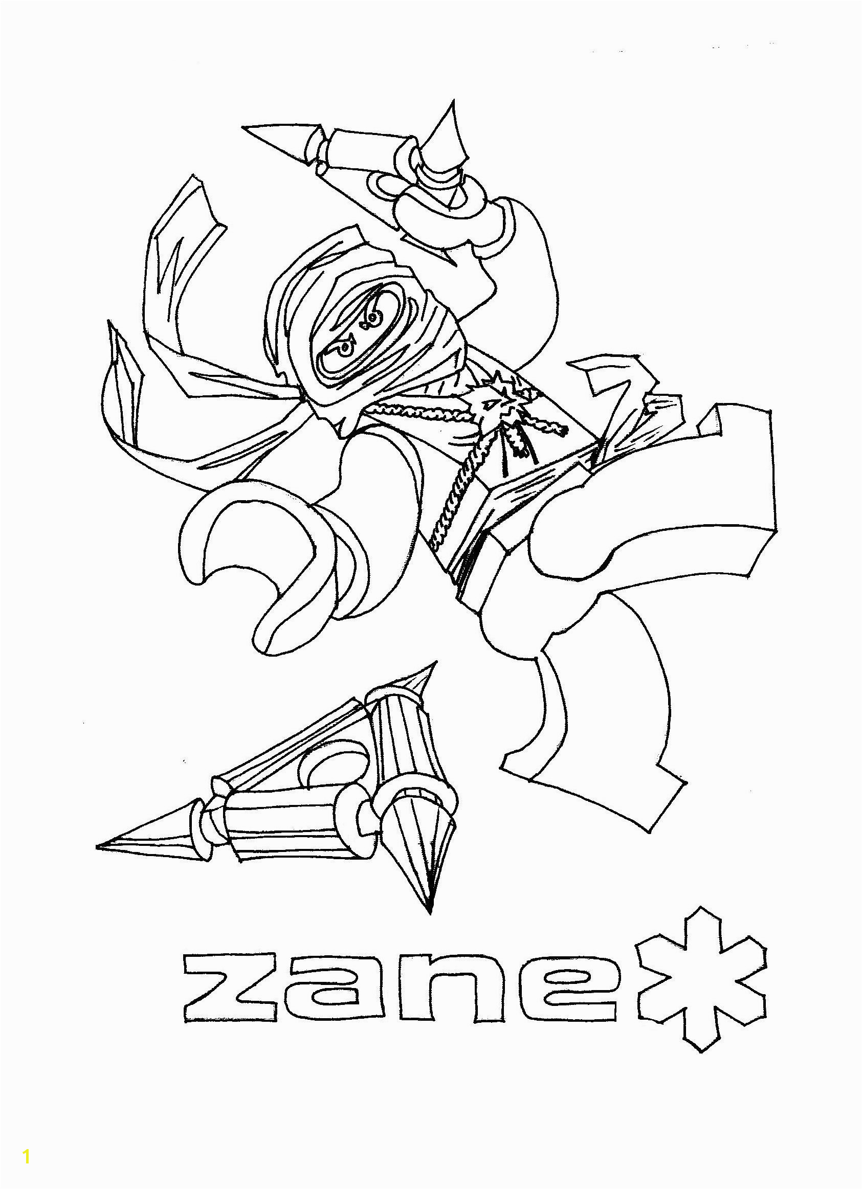 Printable Coloring Pages Lego Coloring Pages Ninjago Zane and the Rest Of the Ninja