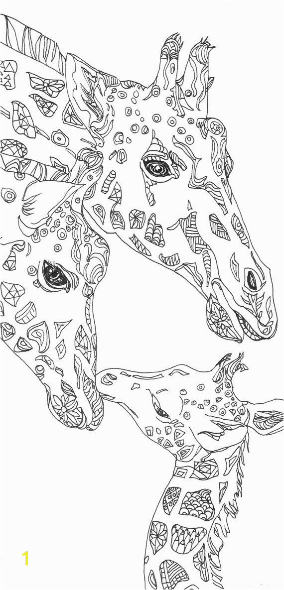 Coloring pages Giraffe Printable Adult Coloring book Clip Art Hand Drawn Original Zentangle Colouring Page For Download Doodle art Picture
