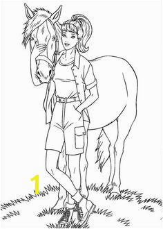 girl with horse Barbie Coloring Pages Coloring Books Princess Coloring Pages Cute Coloring