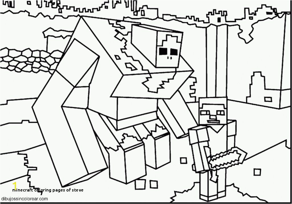 Minecraft Coloring Pages Steve Minecraft Coloring Pages Printables 3 Mapiraj