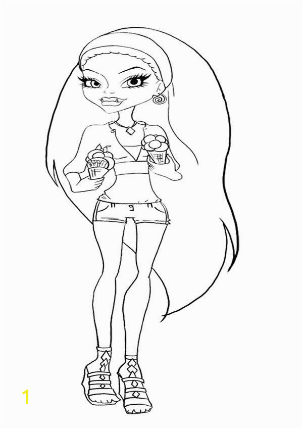 Monster High Monster High Cartoon Coloring Pages