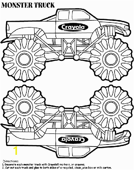 Monster Truck Box coloring page