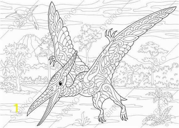 Pterosaur Coloring Pages Pterodactyl Dinosaur Pterosaur Dino Coloring Pages Animal