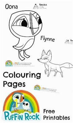 Puffin Rock Coloring Pages 721 Best Colouring Pages Images