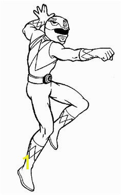 Blue Power Ranger Coloring Page