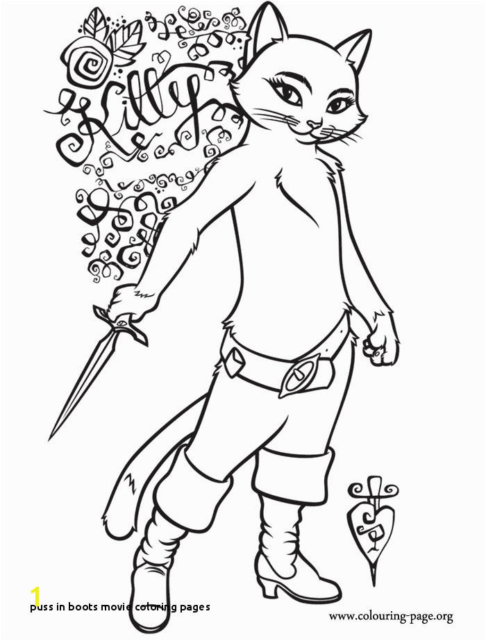 24 Puss In Boots Movie Coloring Pages