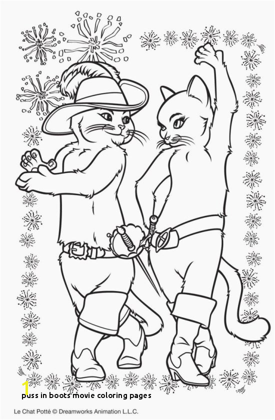 Beautiful Puss In Boots Coloring Pages