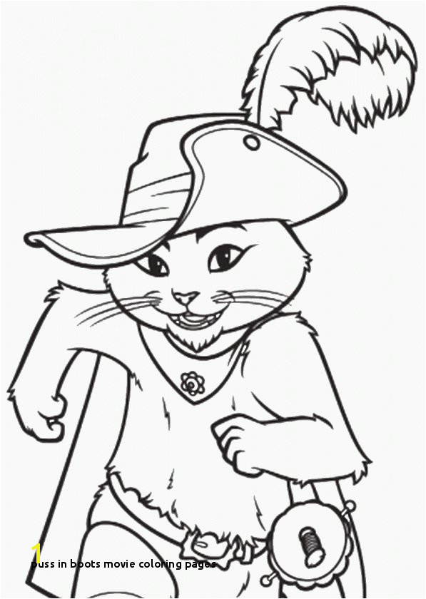 Beautiful Puss In Boots Coloring Pages