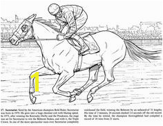 Kids Horse Racing Coloring Pages