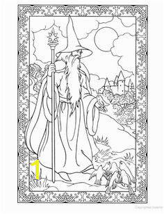 Wondrous Wizards Coloring Book Dover Publications