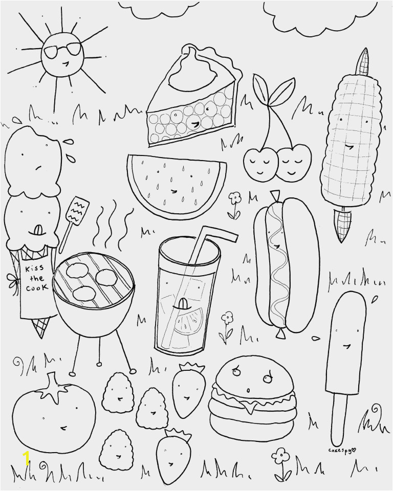 Recipe Book Coloring Pages Best Food Free Ariannha