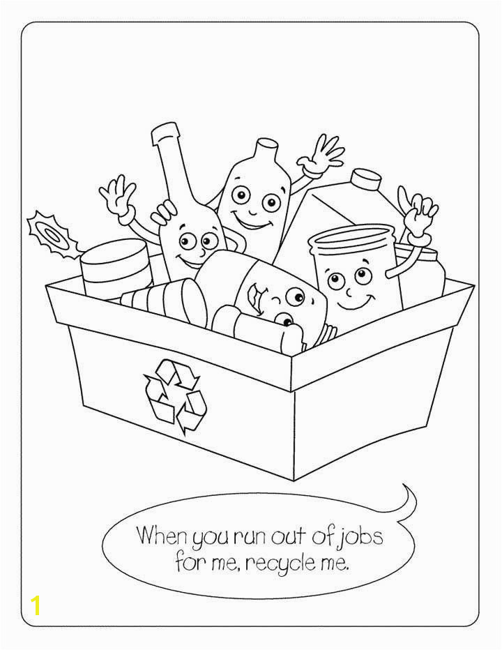 Recycling Coloring Pages Fresh Recycling Coloring Page for Kids Free Printable Picture Ideas Job Recycling