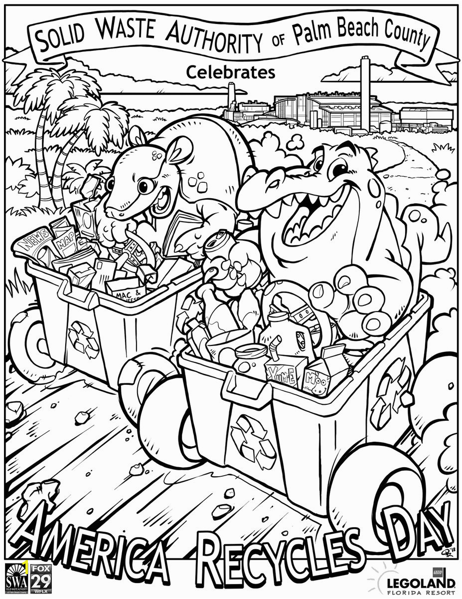 Unwind with our recycling themed coloring page and feel free to share it with the creative conservationists with whom you are connected