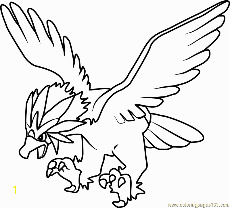 Braviary Pokemon Coloring Page