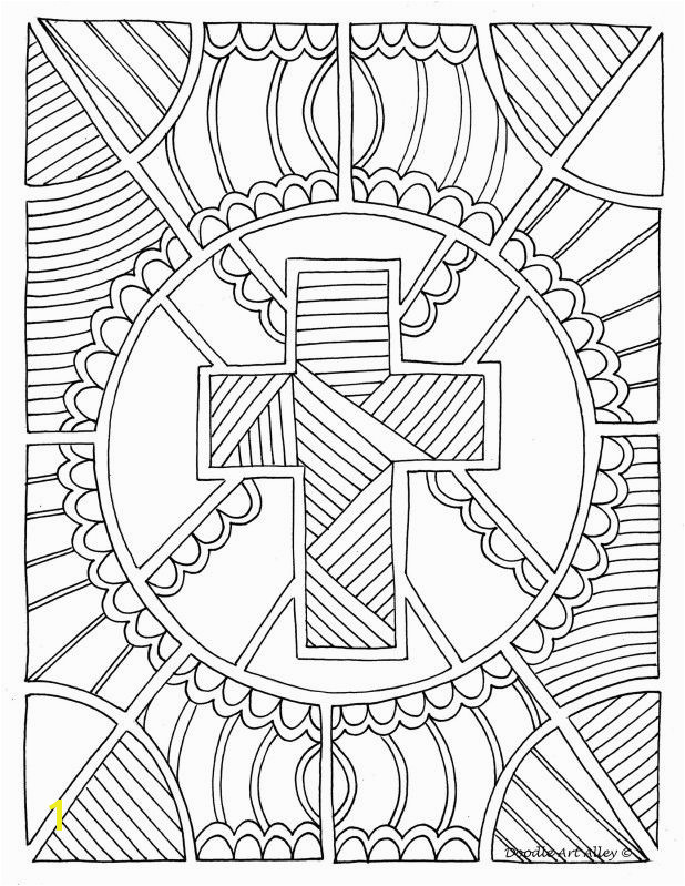 Coloring Page Cross