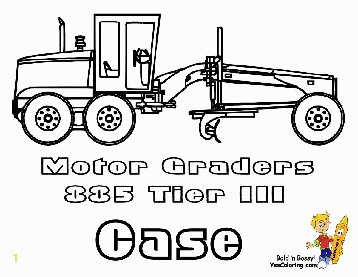 Road Grader Coloring Pages Macho Coloring Pages Tractors Construction Free