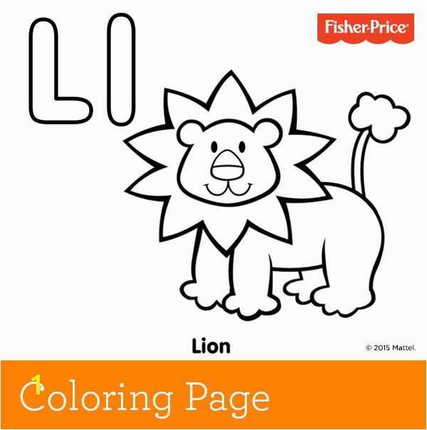 L is for lion Have fun roaring like a lion with your child and talking about the king of the jungle while coloring in a beautiful golden coat on our