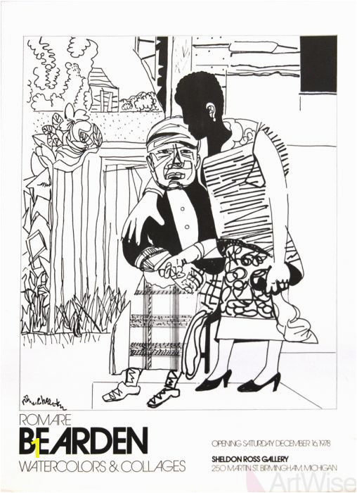 Romare Bearden Coloring Pages Romare Bearden Watercolors and Collages