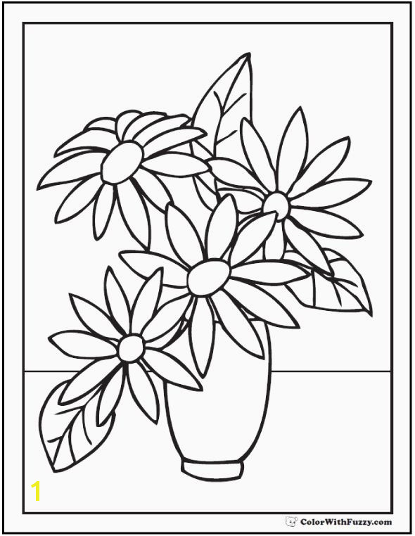 Rose Flower Coloring Pages New Vases Flower Related Post