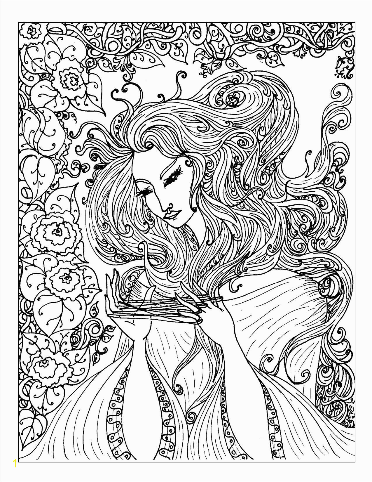 Coloring Pages Hearts for Teenagers Difficult Art Nouveau Coloring Pages S Mac S Place