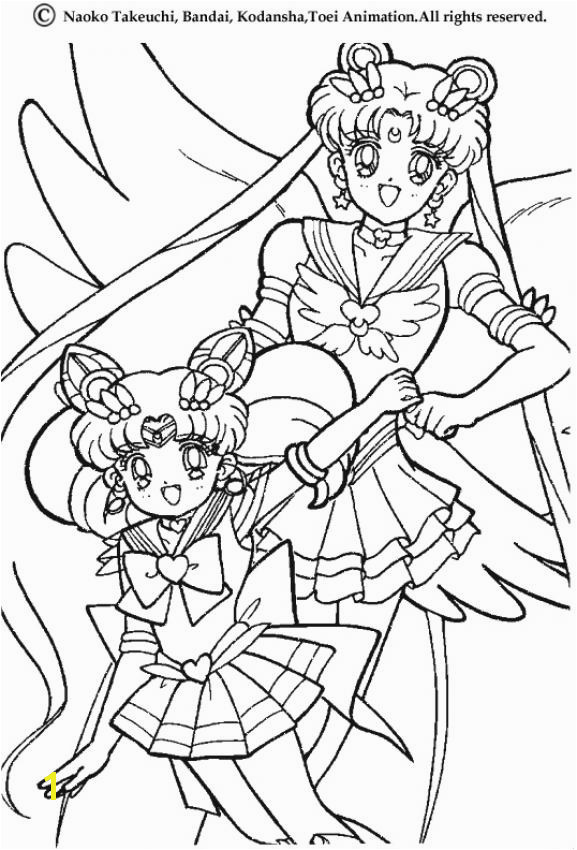 Bunny with flowers Sailor Moon and Sailor Chibi Moon Coloring page MANGA coloring pages SAILOR MOON