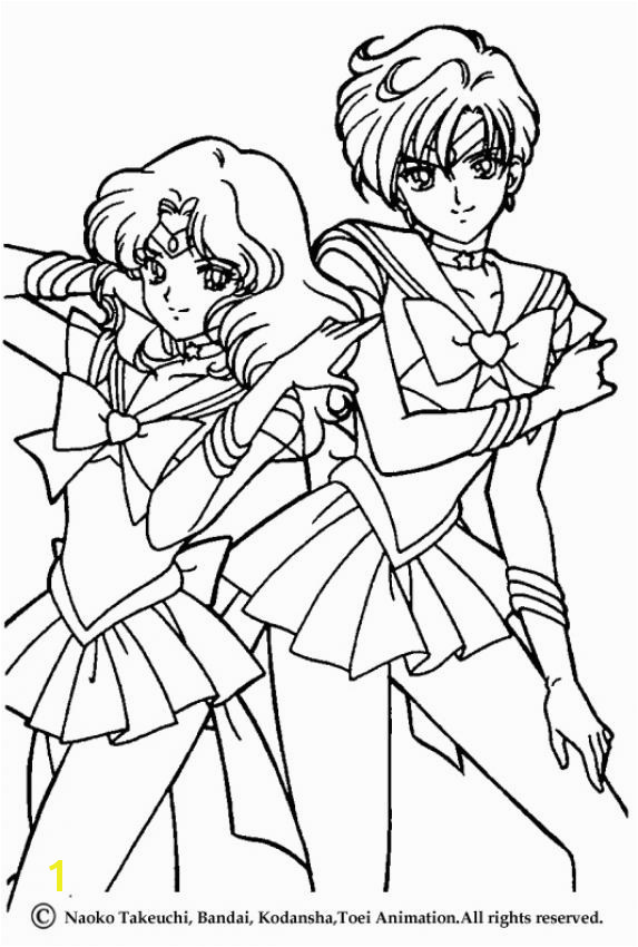 coloring pages Sailor Moon warriors