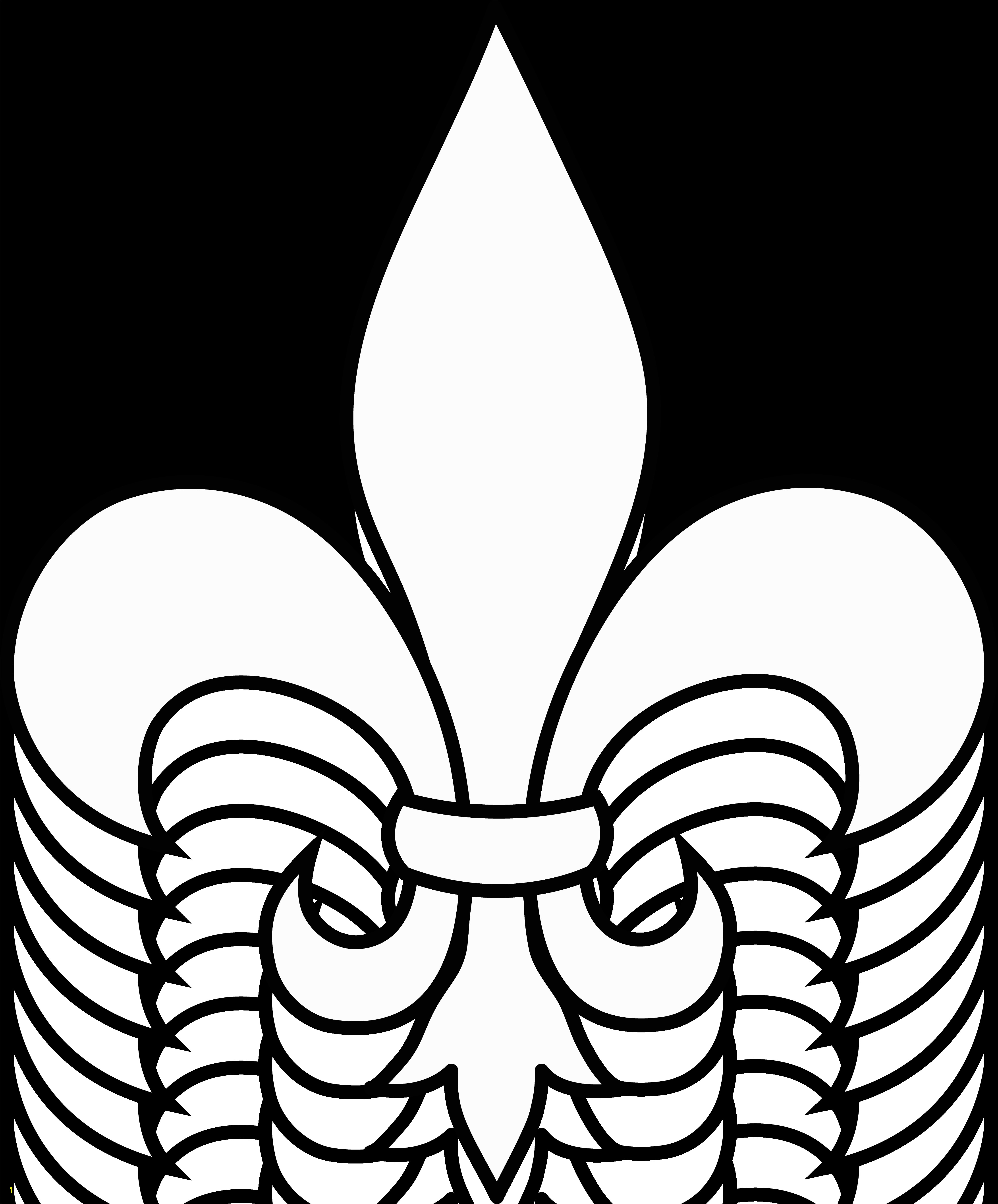 Saints Fleur De Lis Coloring Page Free Free Fleur De Lis Download Free Clip Art Free Clip Art