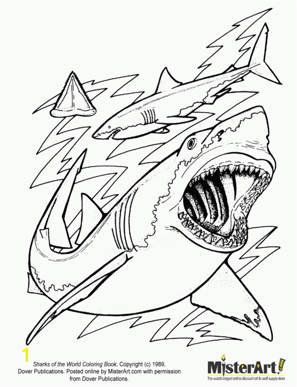 Sharks Coloring Page