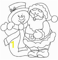 Christmas Santa and snowman coloring page Snowman Coloring Pages Christmas Coloring Pages Coloring Books