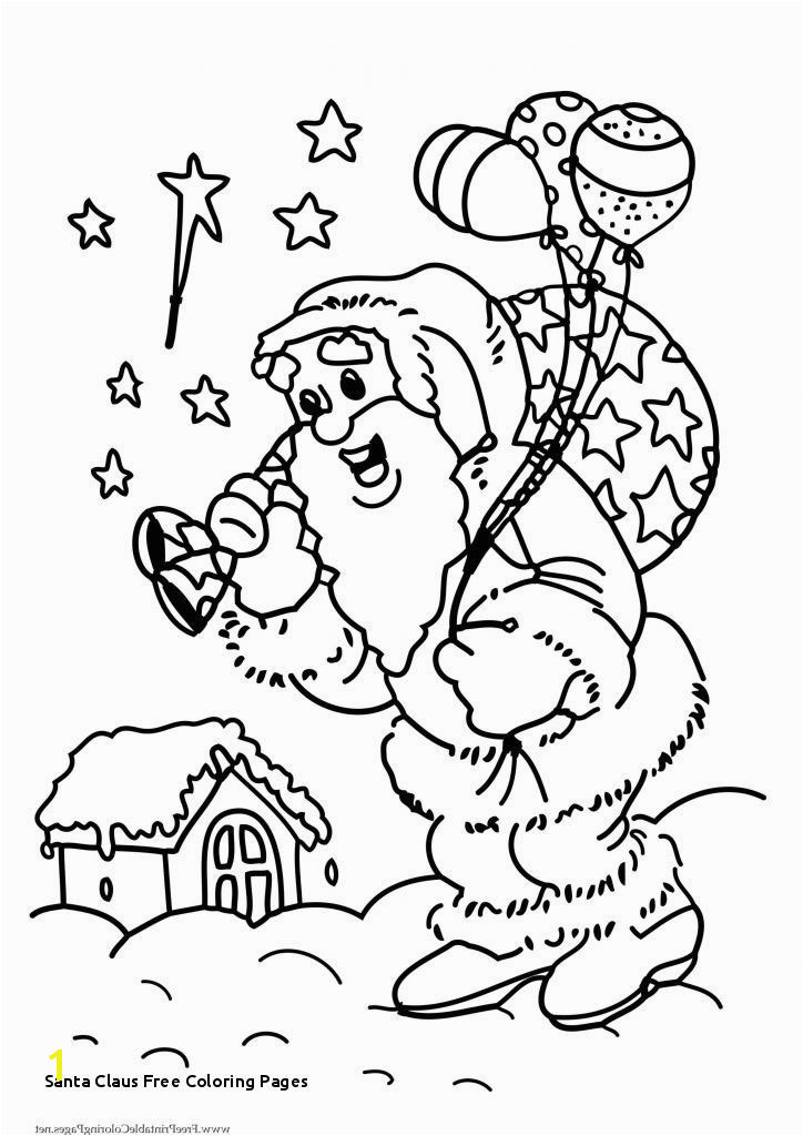 Santa Coloring Pages Printable Free Related Post