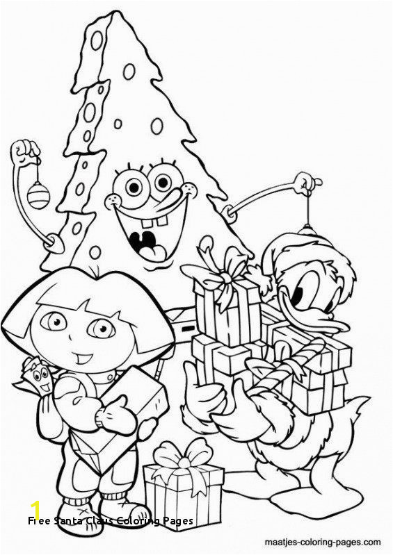 Santa Claus Free Coloring Pages Santa Coloring Pages Printable Free Unique Free Santa Claus Coloring