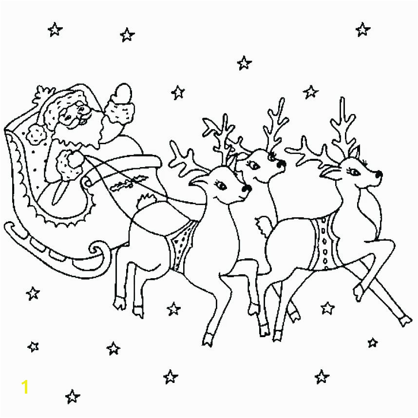 santa sleigh coloring page sleigh coloring page sleigh coloring pages inside page santa and reindeer coloring