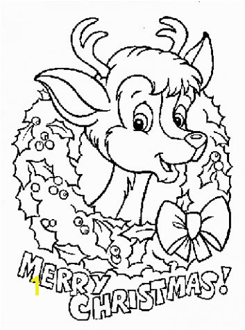 Santa Claus And Reindeer Coloring Pages Christmas reindeer coloring pages