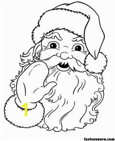 Printable Santa Claus Face cola coloring pages Printable Coloring Pages For Kids